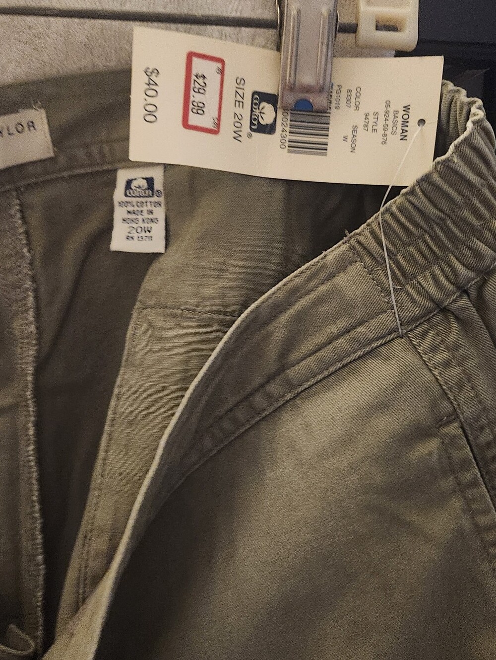 Mountain Khakis Olive Elastic-Waist Chinos